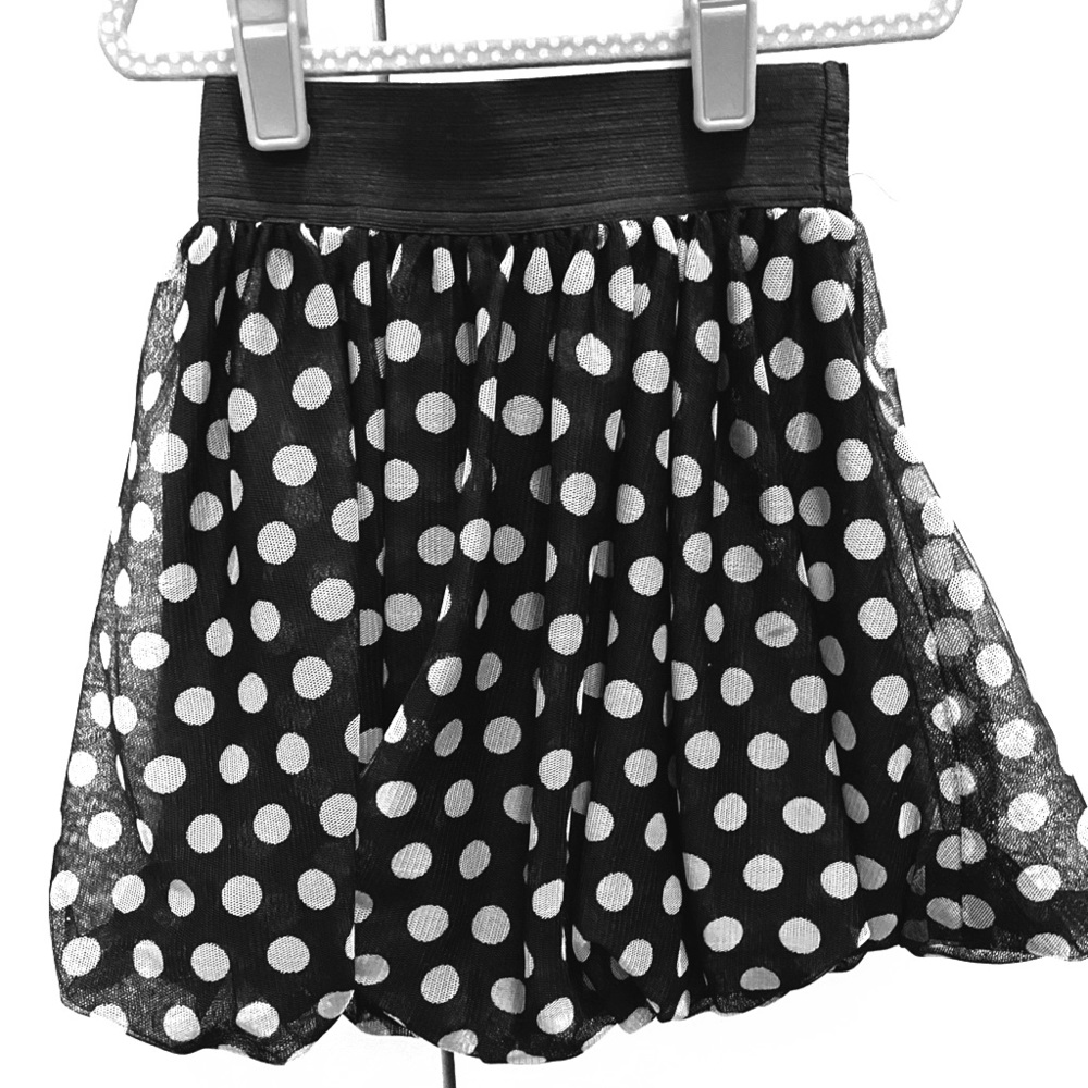 Children’s Place black/white balloon skirt